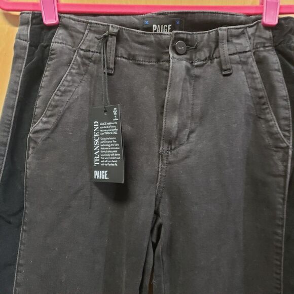 NWTPAIGE Mayslie joggers faded black w a black velvet side stripe Sz 26 - Picture 5 of 7